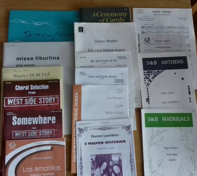 Lot Partitions Choeur Mixte SATB
