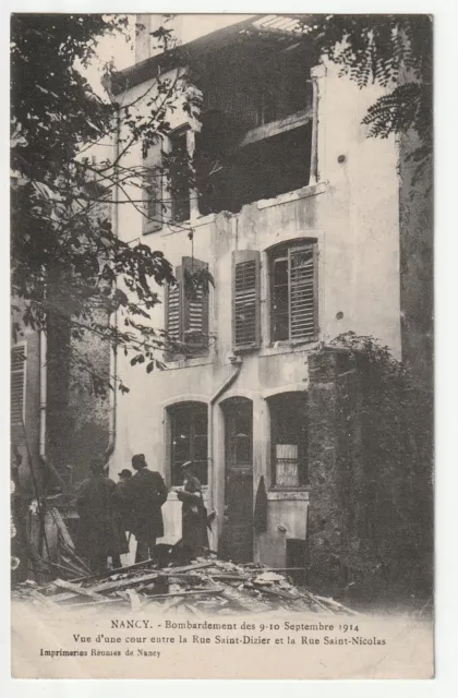 NANCY - Meurthe & Moselle - CPA 54 - War Bombings - Rue st Nicolas