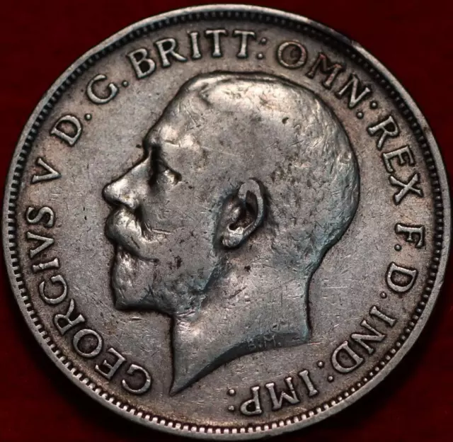 1916 Great Britain One Florin Silver Foreign Coin