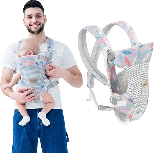 Portabebè Convertibile 4 in 1 Fascia Porta Bebè Ergonomico Marsupio Mani Libere