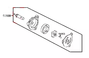 Pompe A Huile Kymco Xciting S 400, 15100-Adg5-E00 Oem