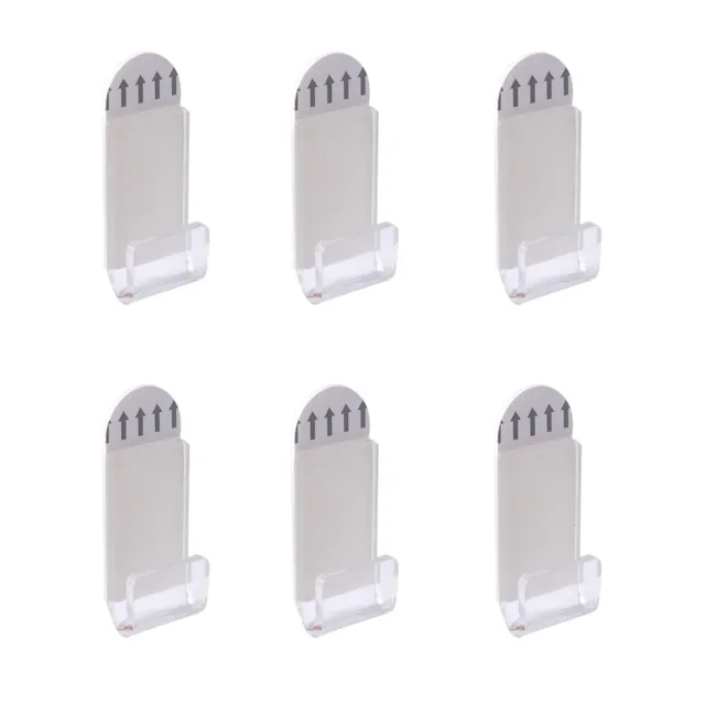6PCS Acrylic Record Display Shelf with Adhesive Tape No Screw for Home Decor