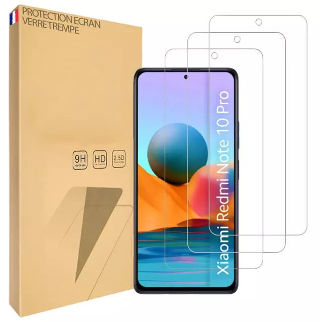 Lot x3 screen protection for Xiaomi Redmi Note 10 5G Pro Max tempered glass glass 2