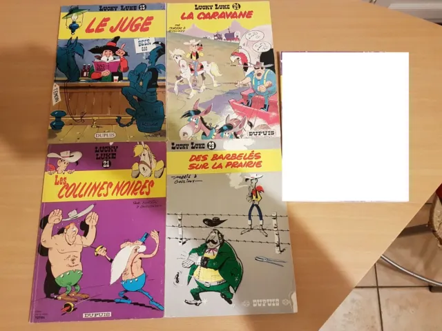 LUCKY LUKE : lot de 4 albums souples BD