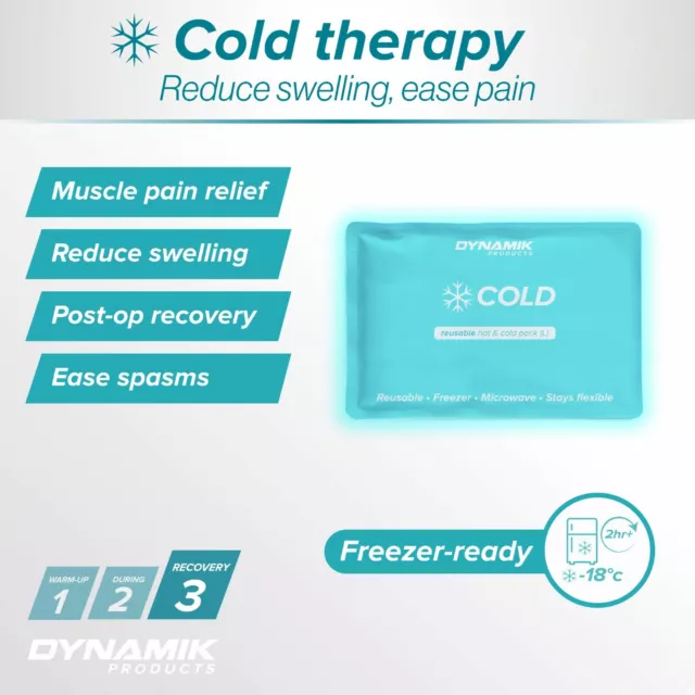 Reusable Hot Cold Gel Pack - Ice Pack for Sports Injuries Pain Relief 2