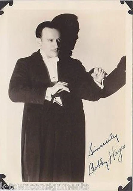 Bobby Hayes Bug Band Orchestra Musician Original Autograph Signed Photo