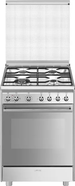 SMEG Cuisine CX68M8-1 Inox Série Concert 4 Feux Four Électrique Classe A