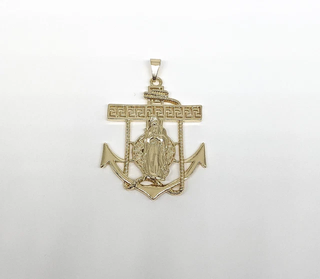 Gold Plated My Lady Virgin Mary Pendant Oro Laminado Virgen de Guadalupe Medalla