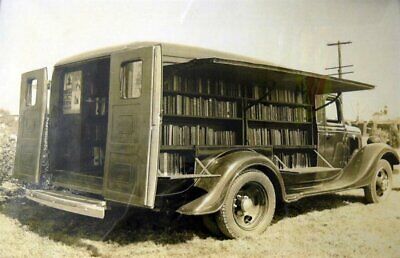Antique Library Truck Photo 479b Odd Strange & Bizarre