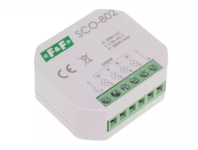 F&F SCO-802 Dimmer 300W Softstarter Memory Halogen Glühlampen Transformator 230V 3