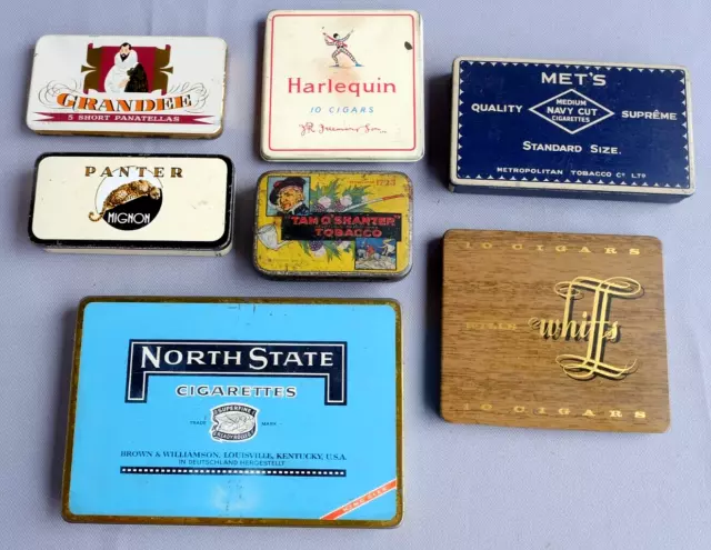 Old Cigarette And Cigar Tins