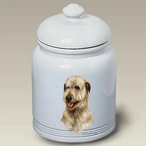 Fawn Irish Wolfhound Ceramic Treat Jar TB 34330