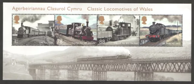 GB QEII 2014 Classic Locomotives of Wales Miniature Sheet SG MS3578 Superb U/M