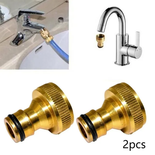 3/4 Brass Fitting Adaptor HOSE Tap Faucet Water Pipe CONNECTOR Garden Adapter