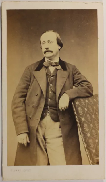 Frankreich Homme Porträt Von Pierre Petit, Paris c1860 Foto CDV Vintage