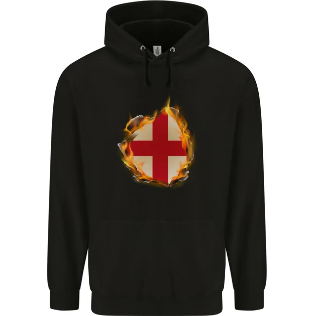 Il st Georges Croce Inglese Bandiera Inghilterra Bambini Felpa con Cappuccio
