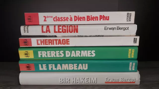 Lot de 6 livres Histoire - Thème Histoire des armées - Erwan Bergot