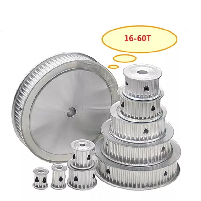 HTD-5M 12-60T Timing Belt Pulley Pitch 5mm Tooth Width 16/21mm Synchronous Wheel