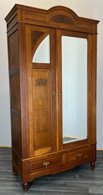 Impressive Antique French Armoire Wardrobe with mirrors (LOT 2575)