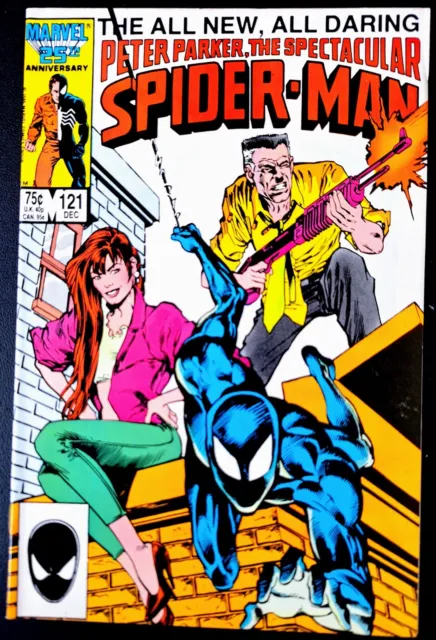 PETER PARKER THE SPEKTAKULARY SPIDER-MAN #121 SEHR GUTER F/NM J JONAH JAMESON v SPIDEY 1986