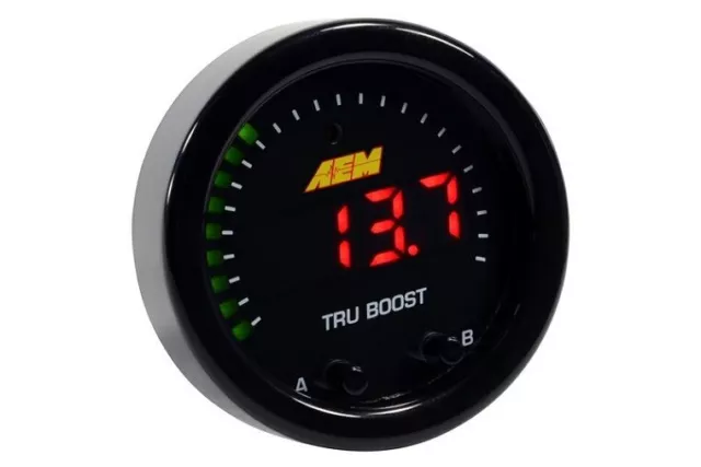 AEM X-Series Electronic Tru Boost Controller Gauge 80PSI Internal MAP #30-0352