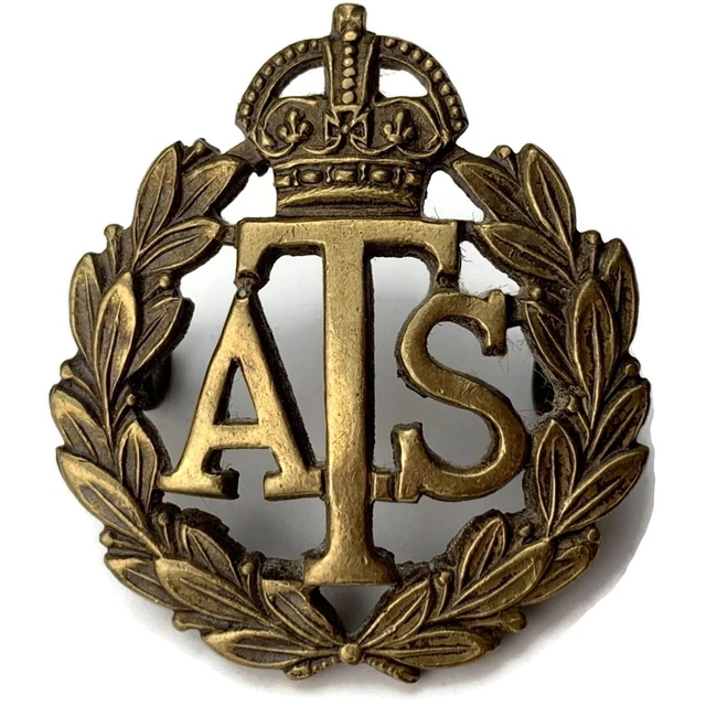 ORIGINAL WW2 AUXILIARY Territorial Service Corps OFFICERS Bronze Collar