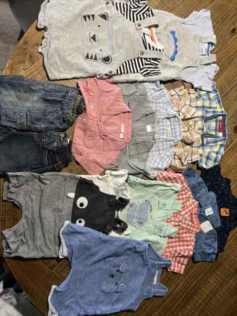 Baby Boys Bulk Bundle Summer Clothes Size 0 6-12months