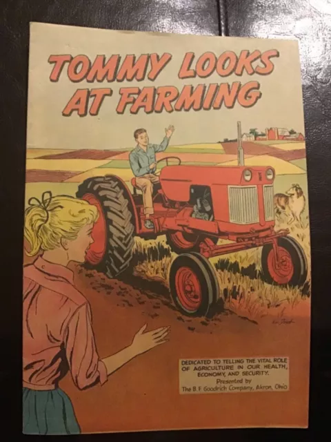 Tommy Looks at Farming, B.F. Goodrich comic book, Good Condition, $6 shipping