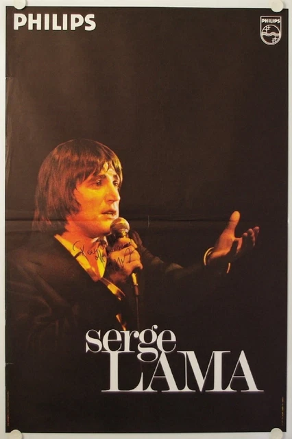 Affiche SERGE LAMA Philips 1975