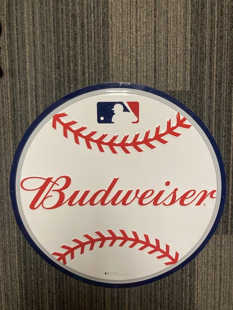 MLB Budweiser Baseball Sign