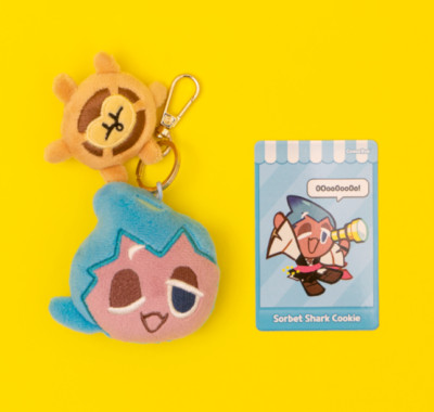 sorbet shark cookie plush