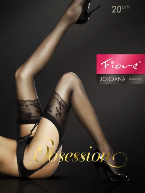 FIORE Jordana Luxury Super Fine 20 Denier Sheer Stockings - 4 Colours Available