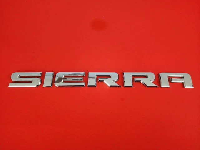 2007-2018 Gmc Sierra Side Left Right Emblem Badge Symbol Chrome Oem Sign 2011