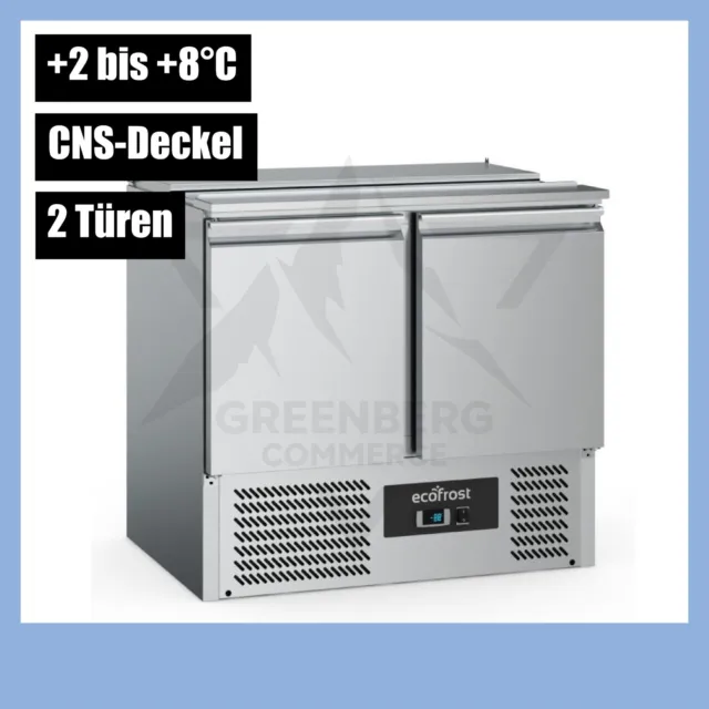 NEU Saladette Belegstation Kühlung 900mm  2 Türen GN-Behälter Gastronomie