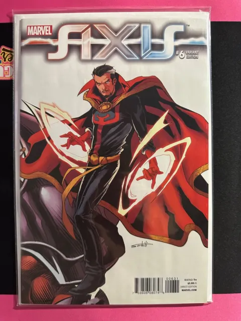 AXIS #6 (Marvel Comics 2015) -- Avengers Vs X-Men 1:50 Dr Strange VARIANT