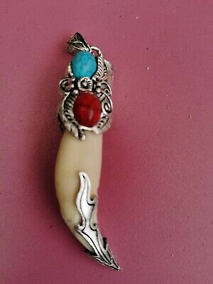 China Old Tibet collection opal, plum flower pendant with silver