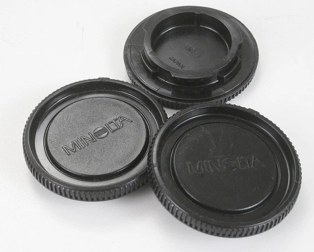 Minolta Lot De Trois Arrière Manuel Focus Corps Capuchons / 178287