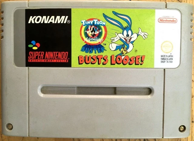 Cartouche Tiny Toon Buster Busts Loose! 100% Legit Super Nintendo Snes Pal Fah