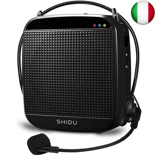 Amplificatore vocale portatile 15W, SHIDU Amplificatore voce Mini cassa con