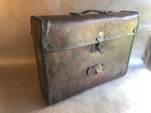 ancienne valise en cuir - Antiquités & Art ancienne valise en cuir - Antiquités & Art