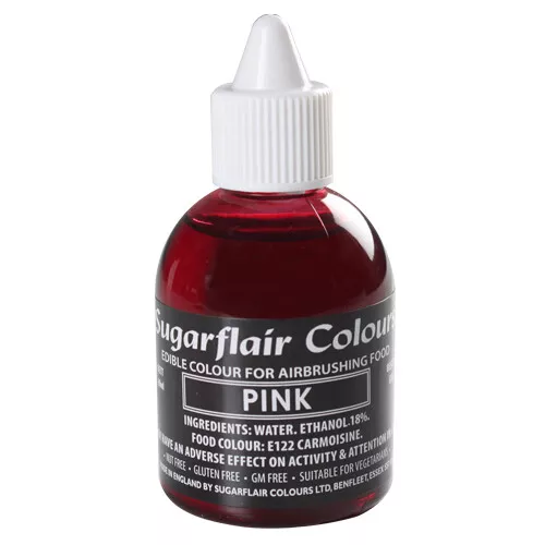 Sugarflair Airbrush Lebensmittel Farbe Pink 60ml Colouring