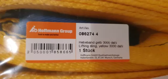 HOFFMANN GROUP HEBEBAND - 2-lagig, 3000 kg, 4 M ●NEU & OVP●