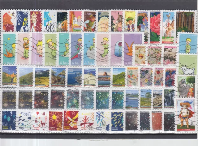 Schönes Lot Briefmarken aus Frankreich gestempelt von 2021