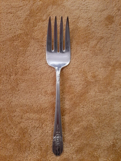1941 WM ROGERS Mfg Co Extra Plate Silver Serving Fork Triumph pattern 25.20 PicClick UK