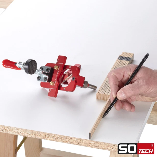 SOTECH Alu Präzisions-Topfband-Bohrschablone BS-35 Produktbild-Vorschau 7