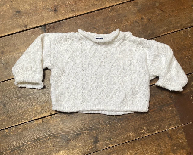 Maglione vintage bambino centro di apprendimento precoce taglia 3-6 mesi lavorato a maglia Starter anni '90