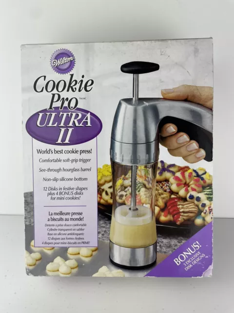 Wilton Cookie Pro Ultra II Cookie Press Complete Set + Bonus