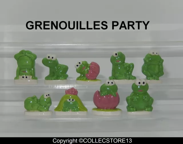 Dvo218 Serie Complete De Feves Grenouilles Party