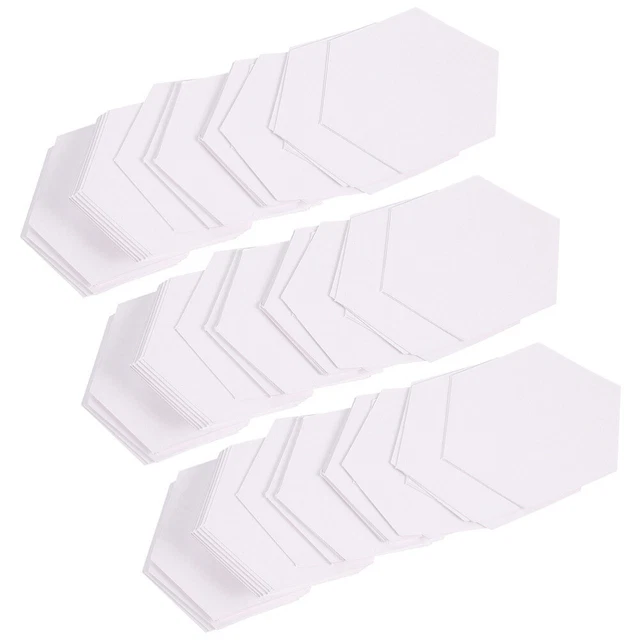 300 piezas Paper Acolchado Formes Papel Patchwork Plantilla Papel Piercing Form