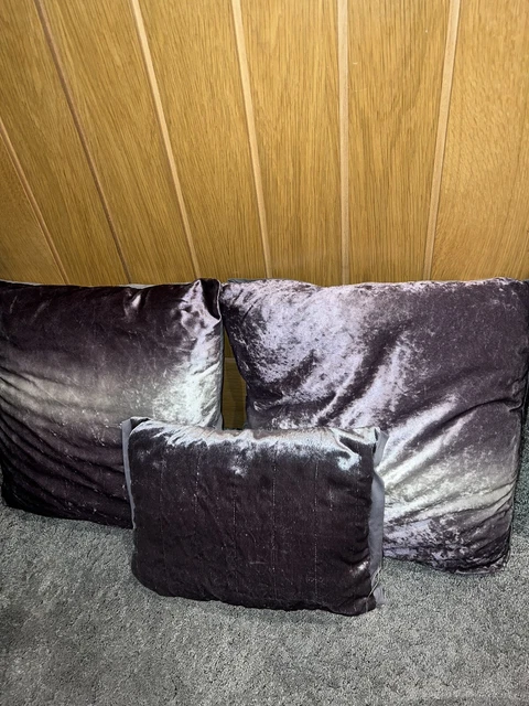 DUNELM GREY SEAT Chair Cushions x 3 4.50 PicClick UK